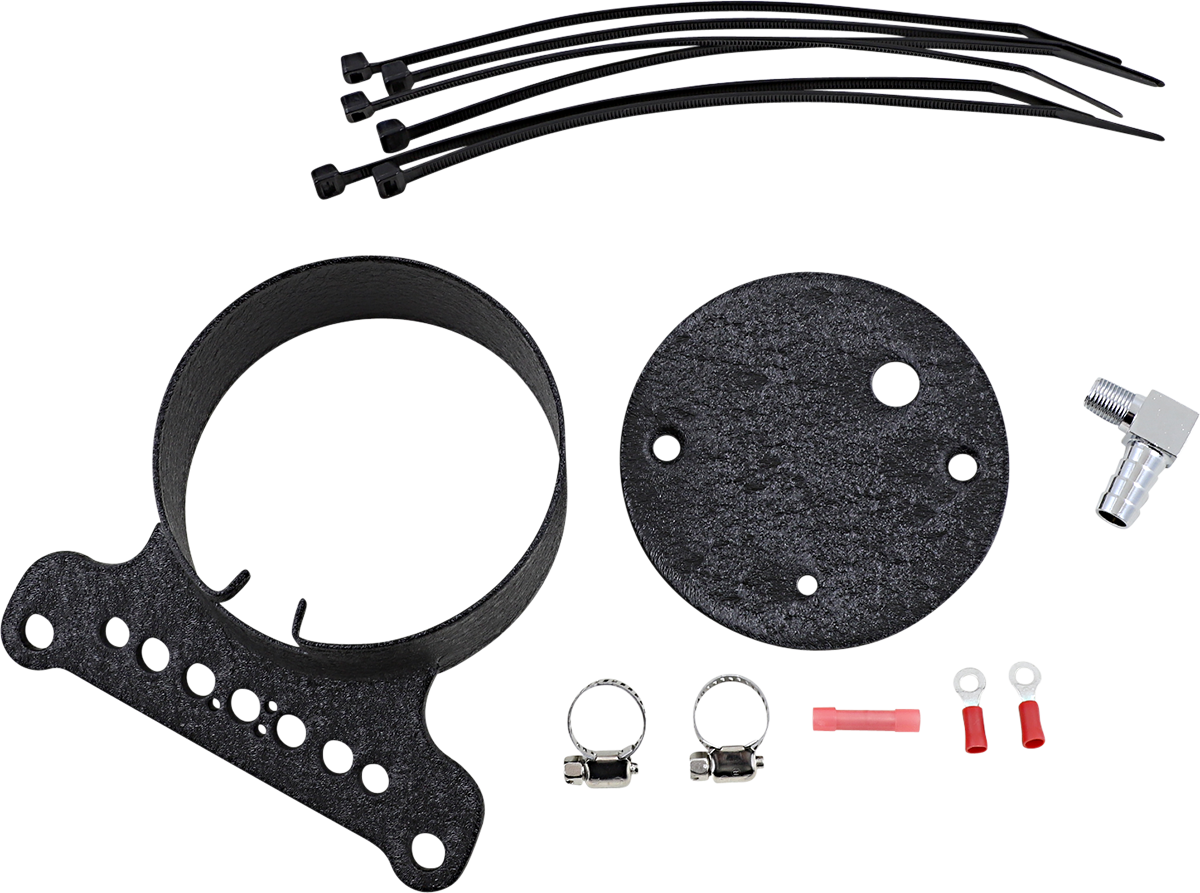Drag Specialties Mount Gage Wrnkl B Single