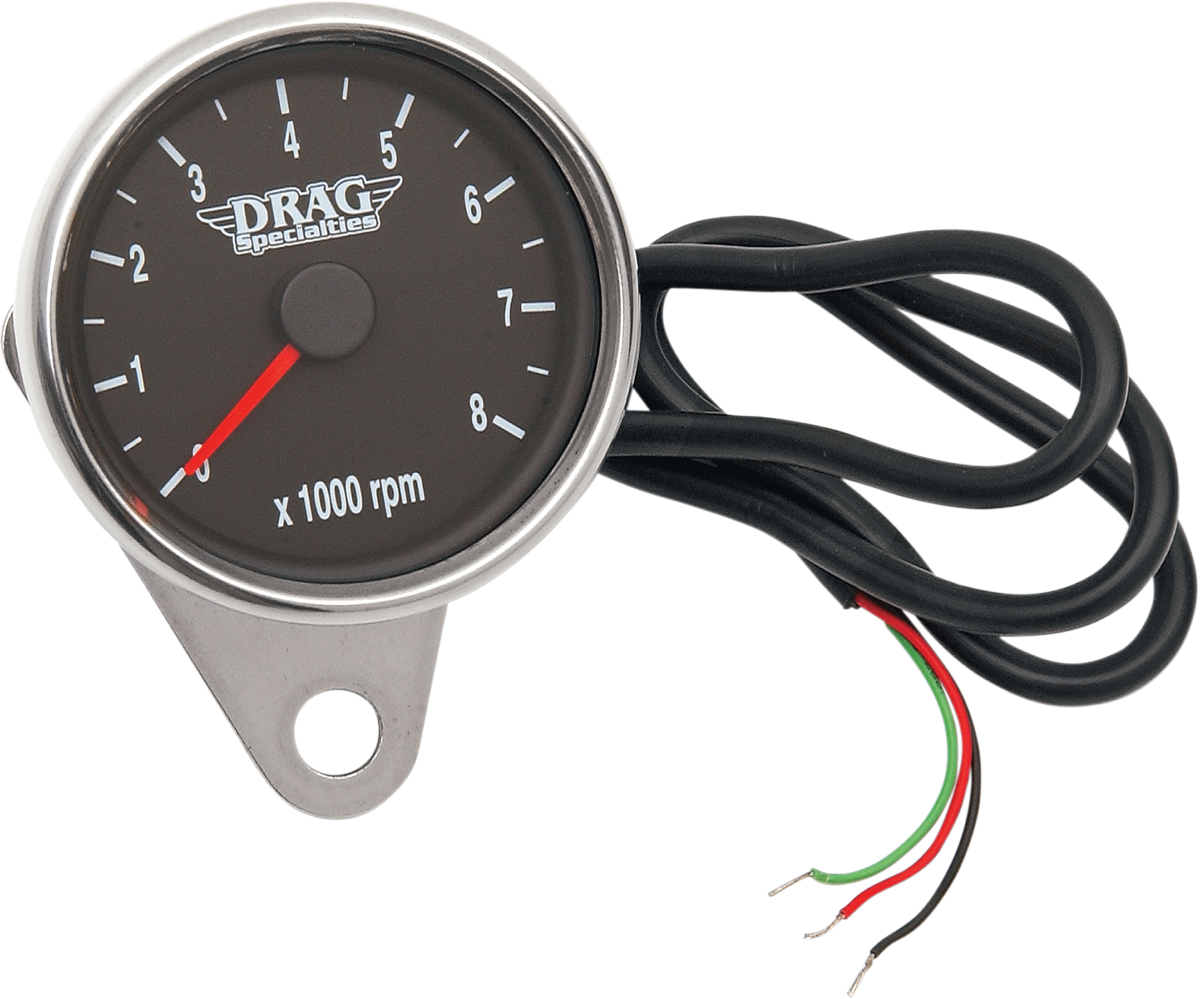 Drag Specialties Tachometer,blk Face