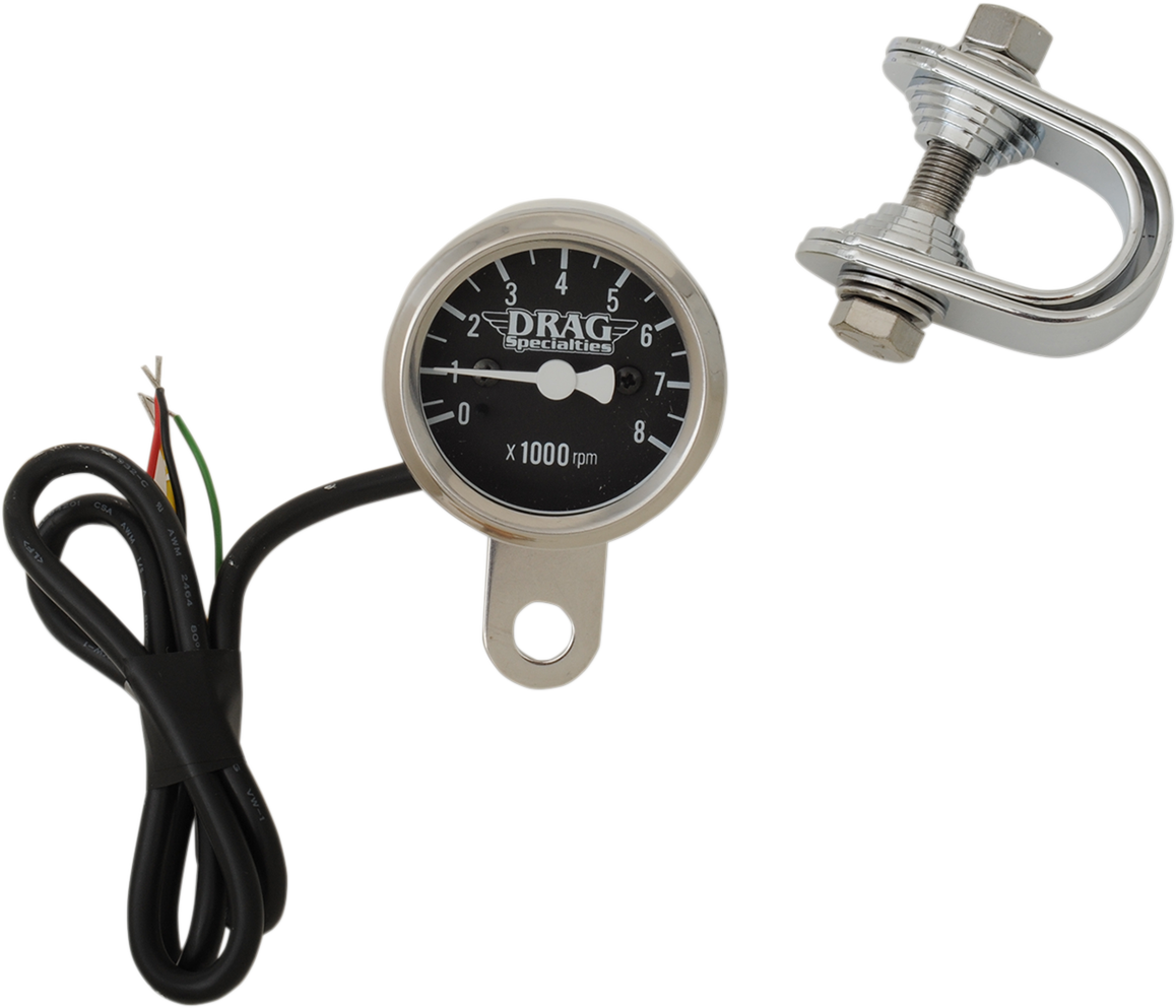 Drag Specialties Tach El 1-7/8 Blk Led Lt