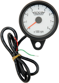 Drag Specialties Tach Blk 2.4' Wht W/led