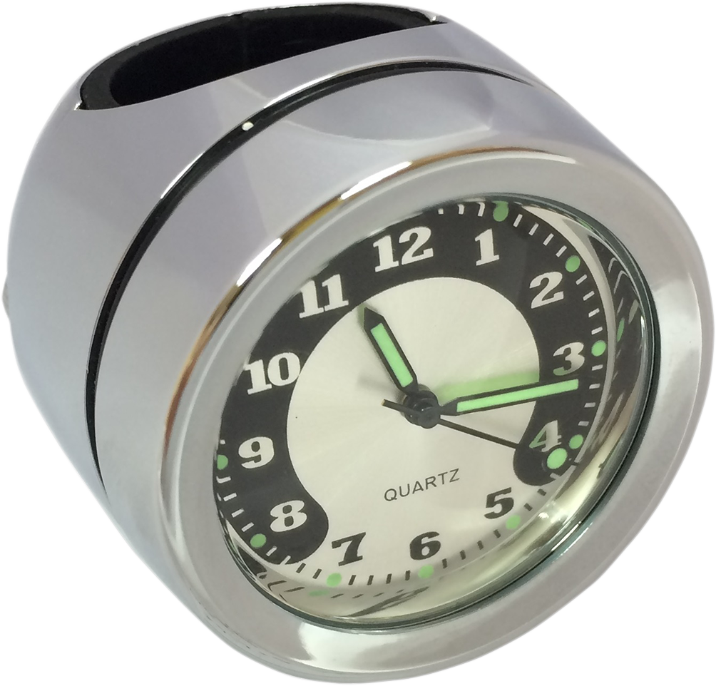 Drag Specialties Clock Chr 1' Bar