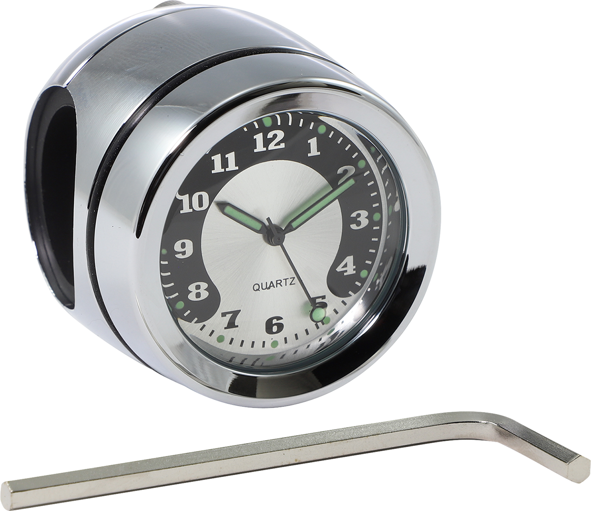 Drag Specialties Clock Chr 1' Bar