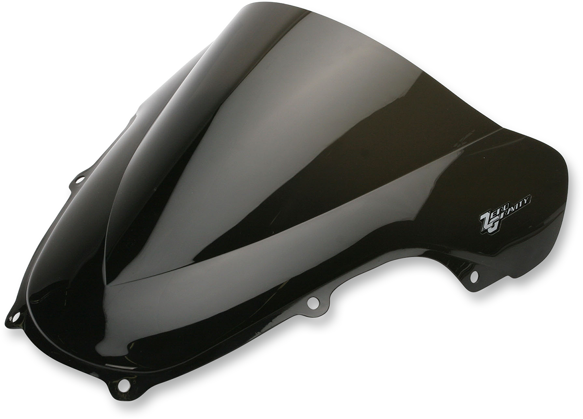 ZERO GRAVITY Double Bubble Windscreen - Dark Smoke - ZX6R/RR