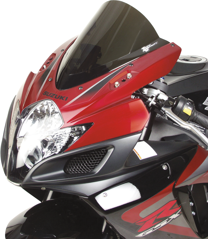 ZERO GRAVITY Double Bubble Windscreen - Smoke - GSXR 6/750