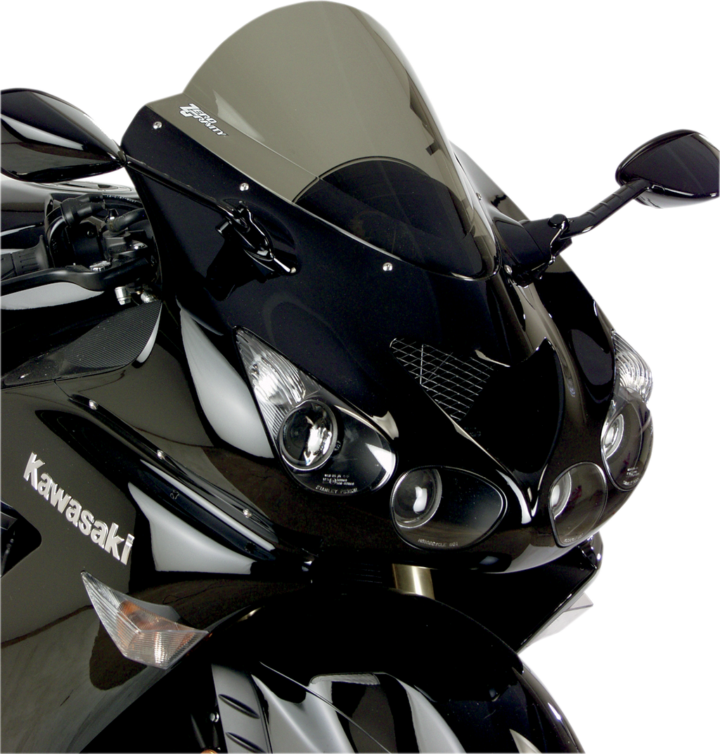 ZERO GRAVITY Double Bubble Windscreen - Smoke - ZX-14/R