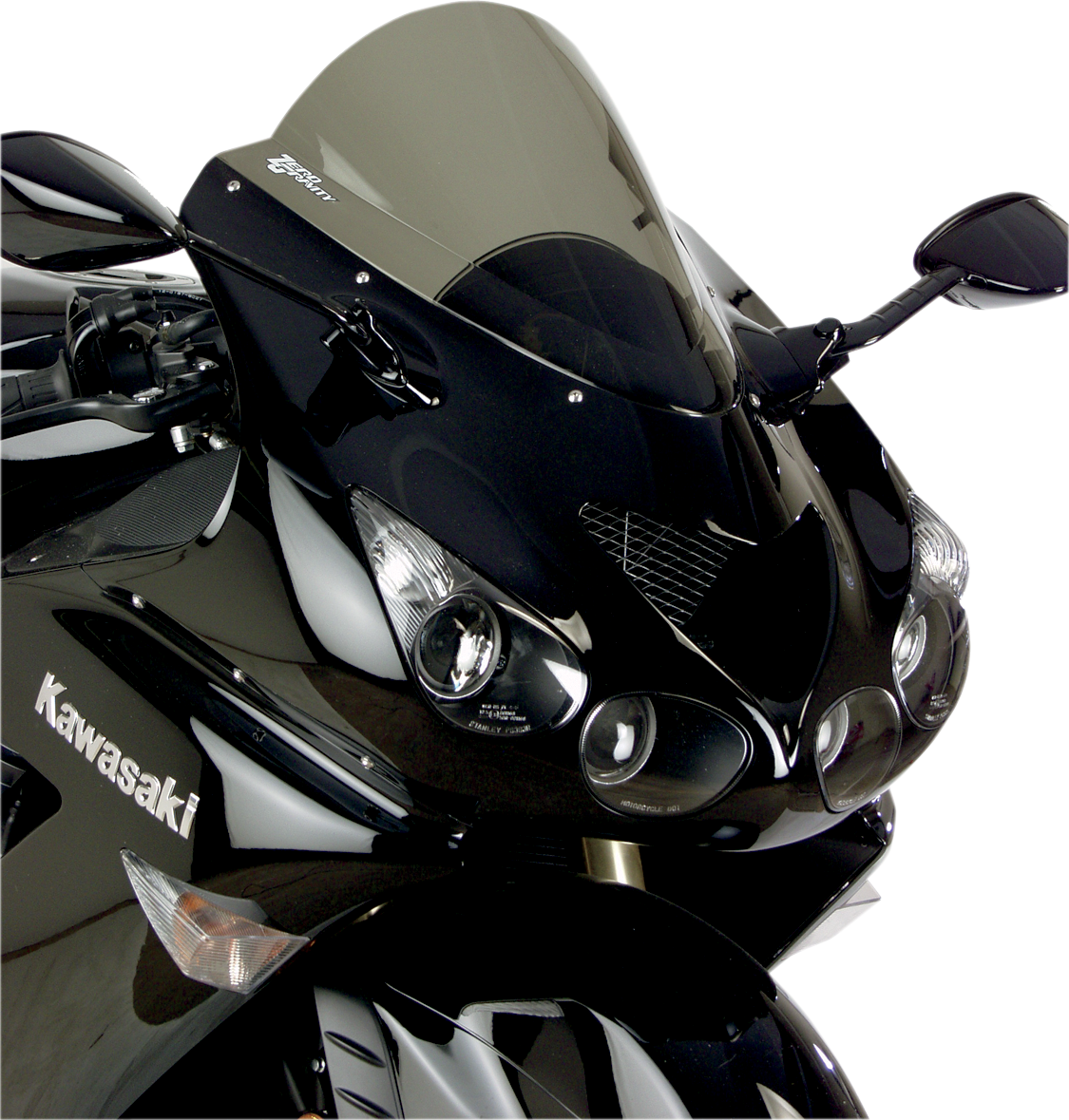 ZERO GRAVITY Double Bubble Windscreen - Smoke - ZX-14/R
