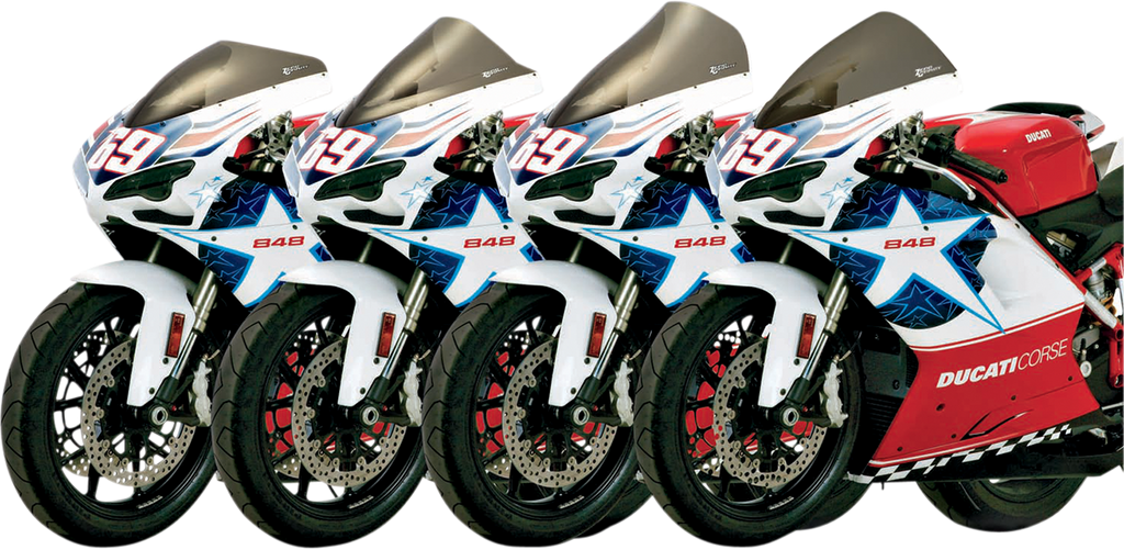 ZERO GRAVITY Double Bubble Windscreen - Smoke - Ducati 1098
