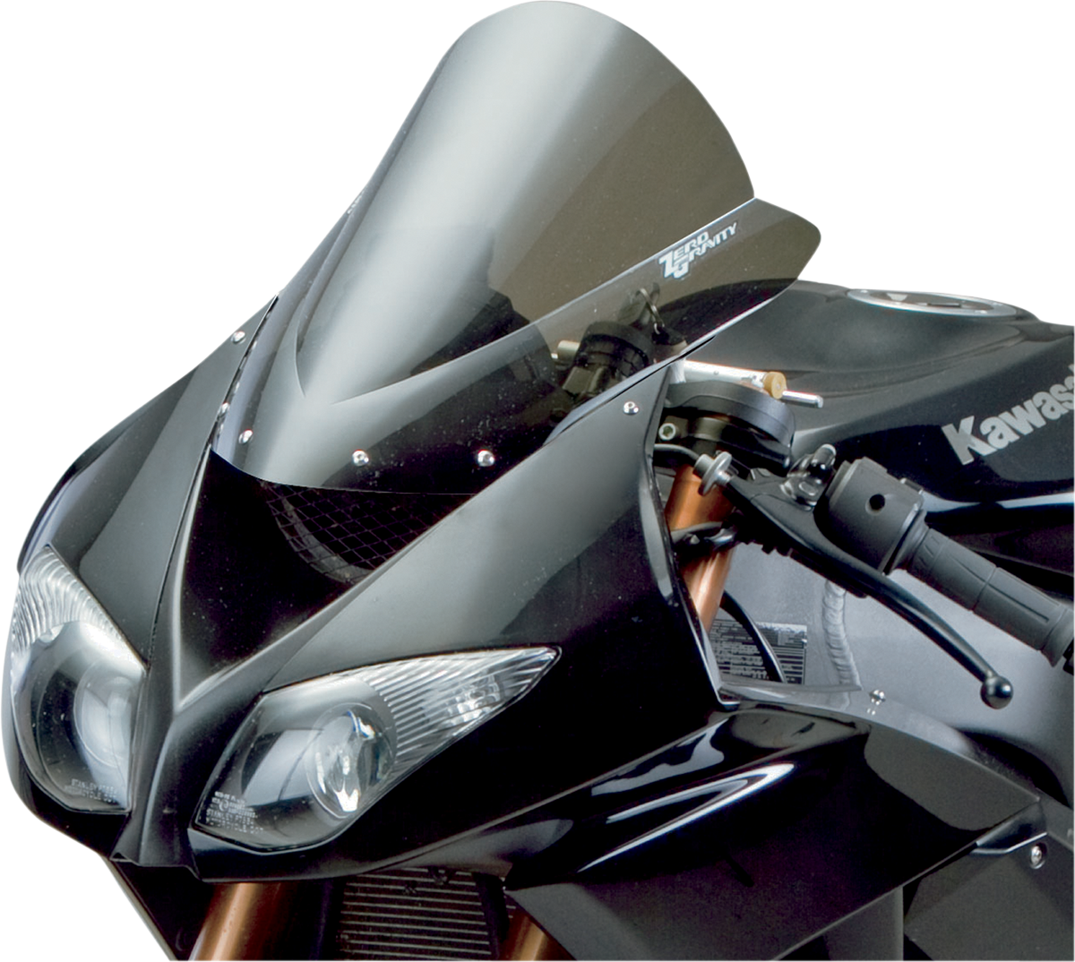 ZERO GRAVITY Double Bubble Windscreen - Light Smoke - ZX-10R