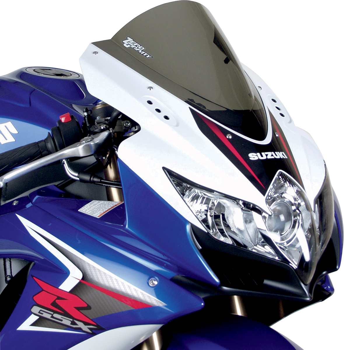 ZERO GRAVITY Double Bubble Windscreen - Light Smoke - GSXR 6/750