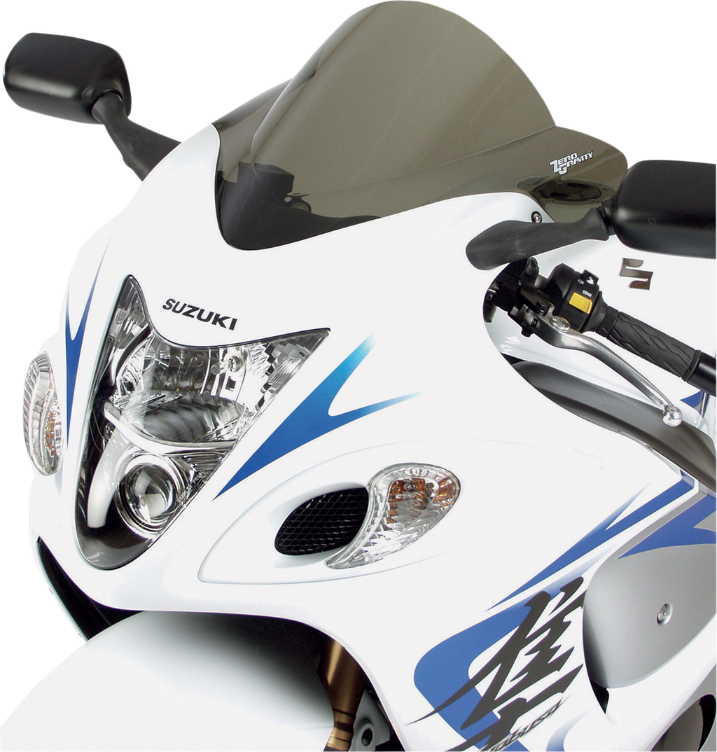 ZERO GRAVITY Double Bubble Windscreen - Light Smoke - Hayabusa