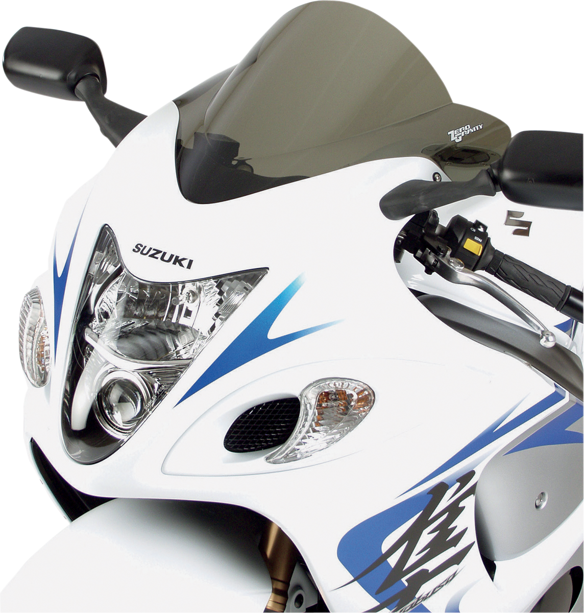 ZERO GRAVITY Double Bubble Windscreen - Light Smoke - Hayabusa