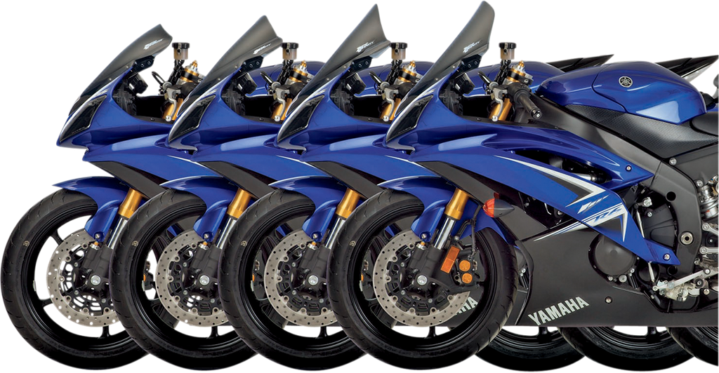 ZERO GRAVITY Corsa Windscreen - Smoke - '08-'16 YZF-R6