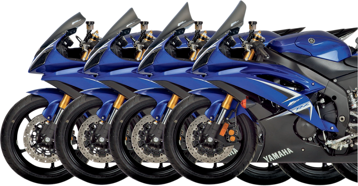 ZERO GRAVITY Corsa Windscreen - Smoke - '08-'16 YZF-R6