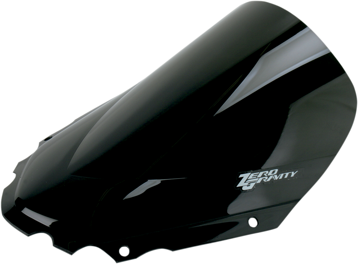 ZERO GRAVITY Double Bubble Windscreen - Dark Smoke - KLR