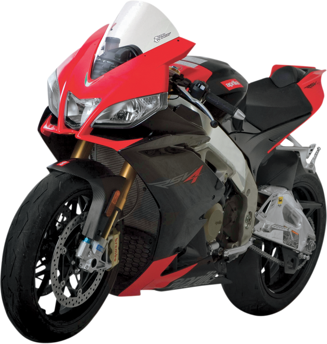 ZERO GRAVITY Corsa Windscreen - Clear - '09-'13 RSV1000 Factory