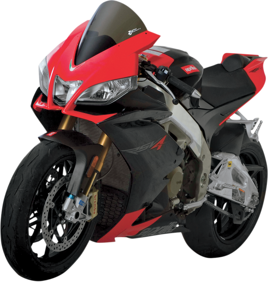 ZERO GRAVITY Corsa Windscreen - Smoke - '09-'13 RSV1000 Factory