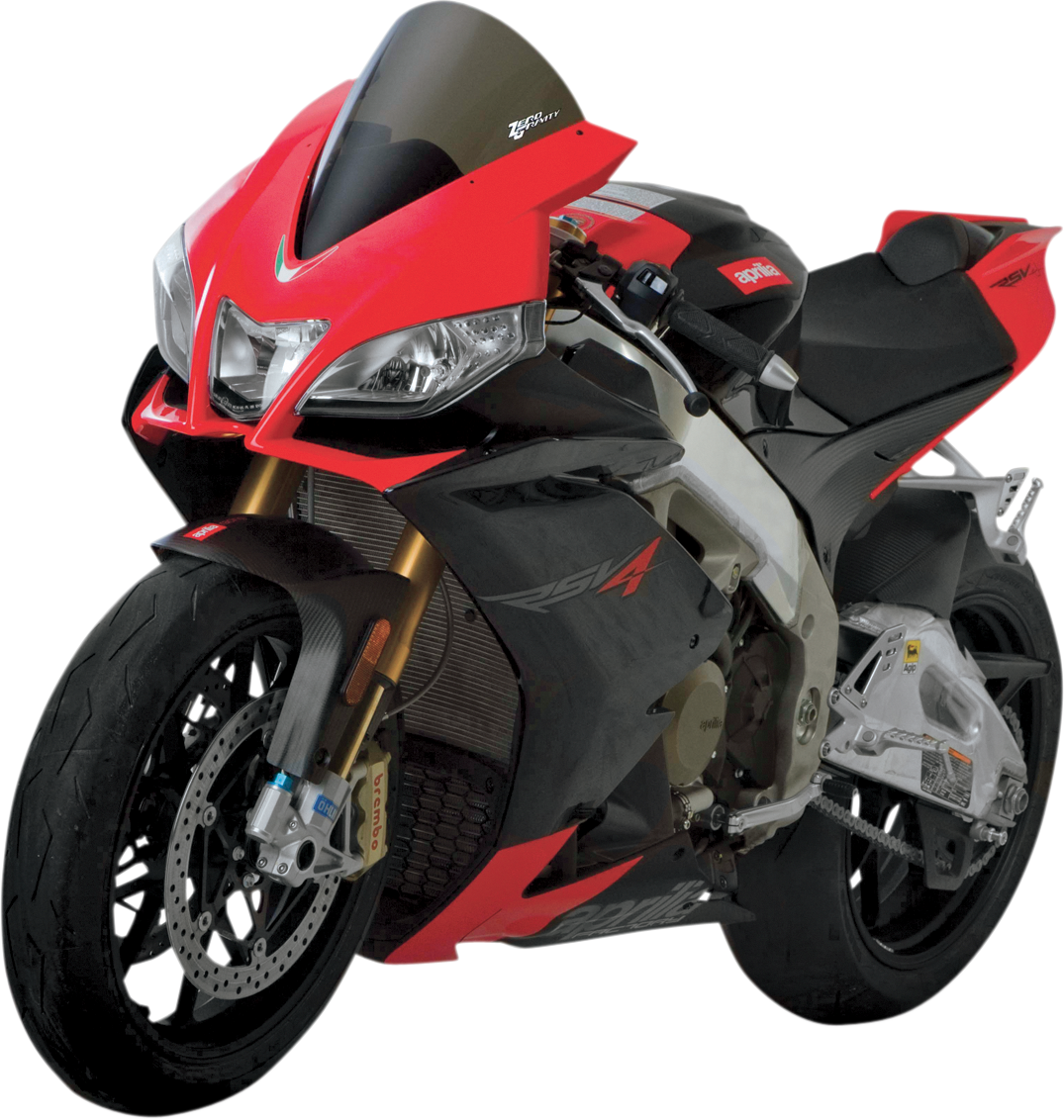 ZERO GRAVITY Corsa Windscreen - Smoke - '09-'13 RSV1000 Factory