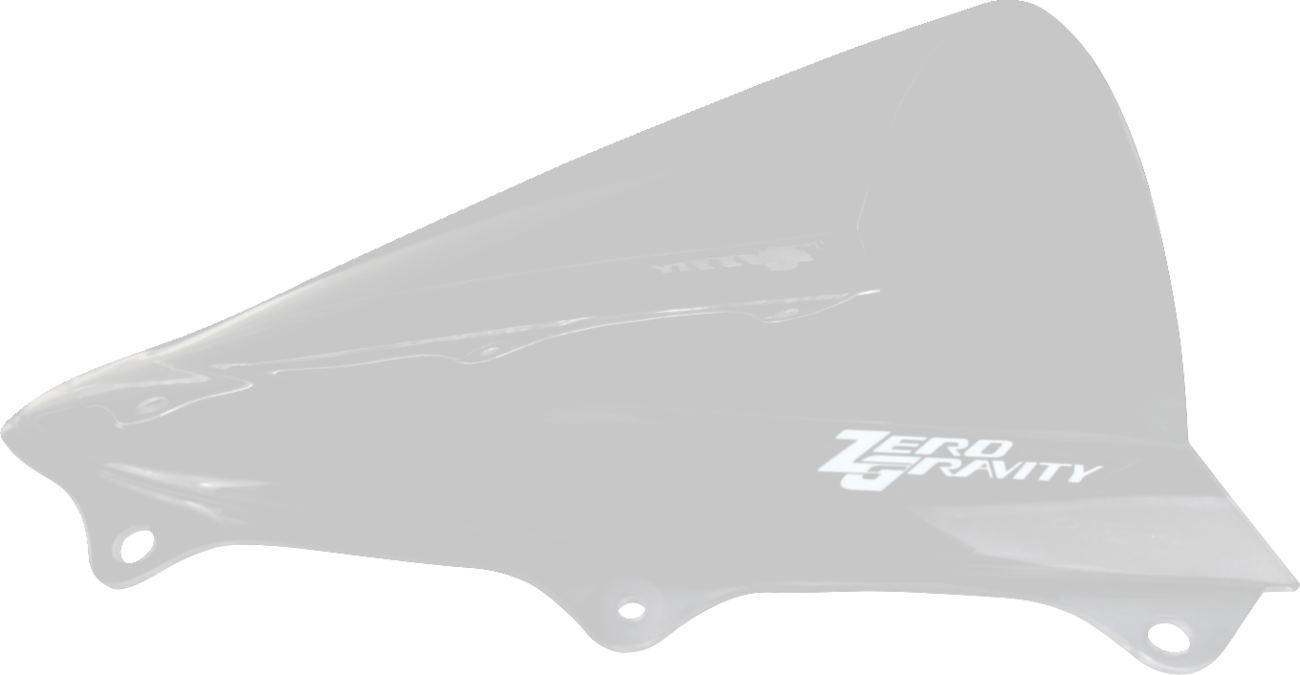ZERO GRAVITY Double Bubble Windscreen - Clear - GSX-R 600/750