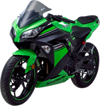 ZERO GRAVITY Double Bubble Windscreen - Smoke - Ninja 300