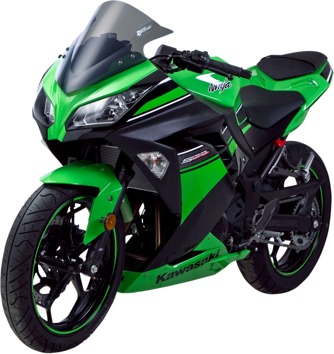 ZERO GRAVITY Double Bubble Windscreen - Smoke - Ninja 300