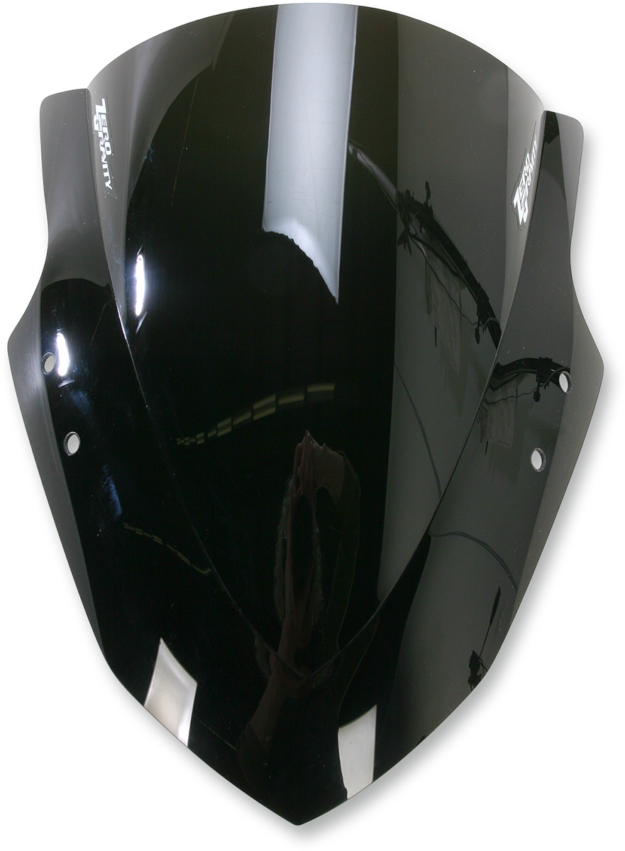 ZERO GRAVITY Double Bubble Windscreen - Dark Smoke - Ninja 300