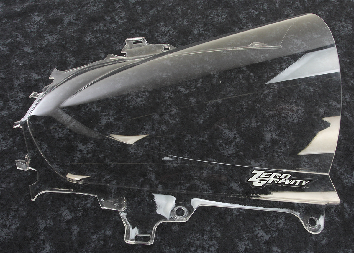 ZERO GRAVITY Double Bubble Windscreen - Clear - R1