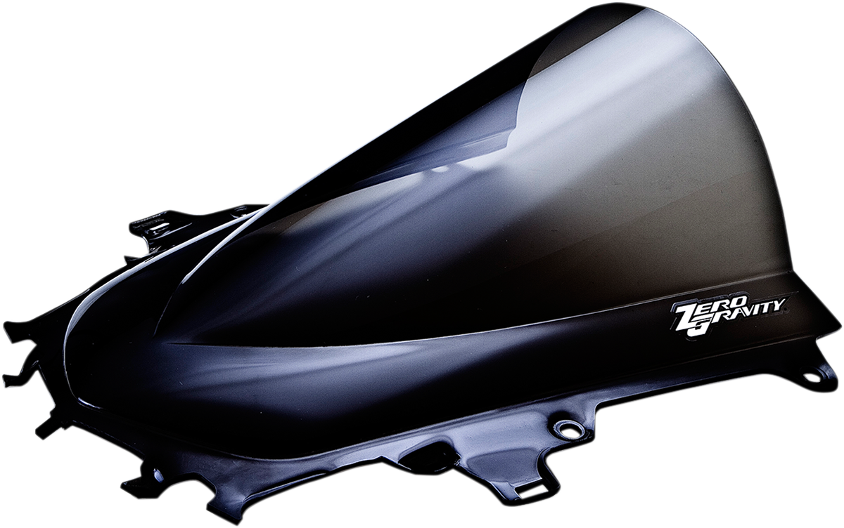 ZERO GRAVITY Double Bubble Windscreen - Dark Smoke - R1