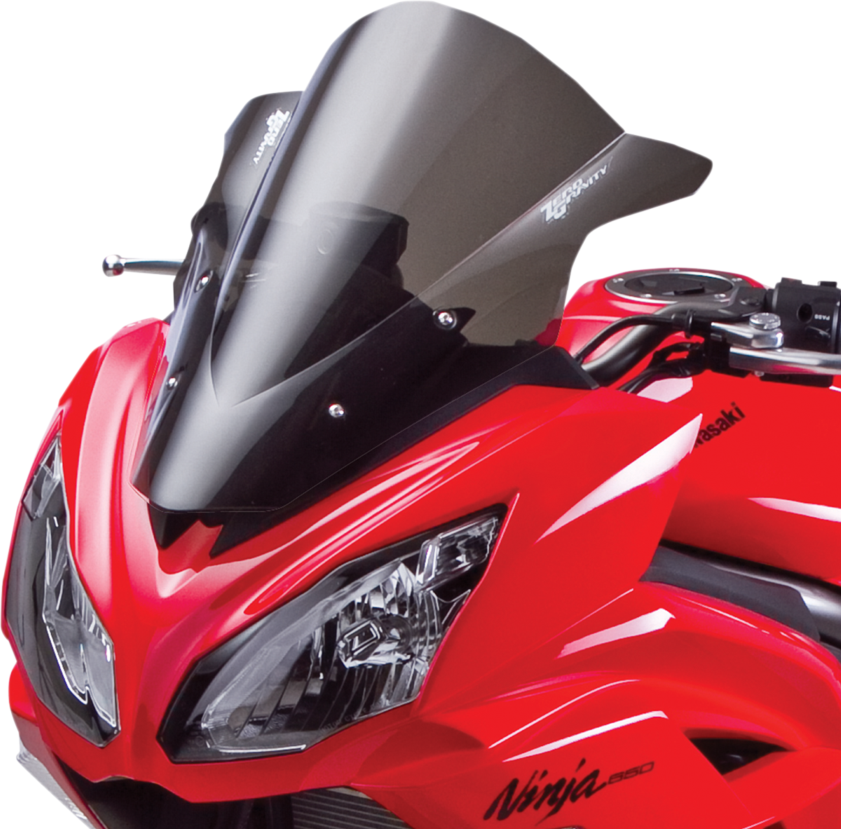 ZERO GRAVITY Double Bubble Windscreen - Light Smoke - Ninja 650