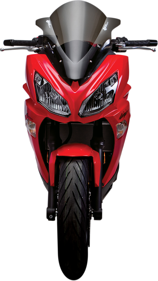 ZERO GRAVITY Double Bubble Windscreen - Light Smoke - Ninja 650