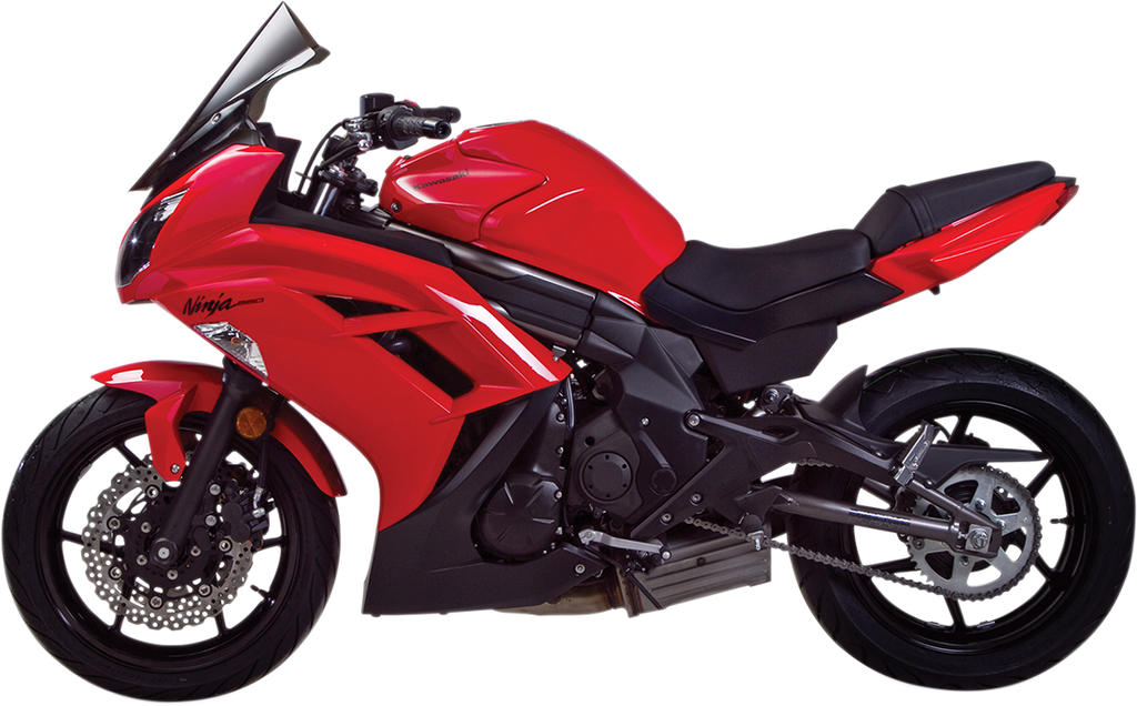 ZERO GRAVITY Double Bubble Windscreen - Light Smoke - Ninja 650
