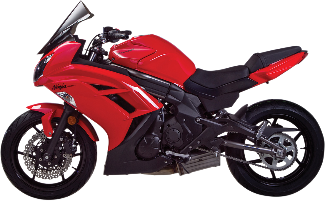 ZERO GRAVITY Double Bubble Windscreen - Light Smoke - Ninja 650