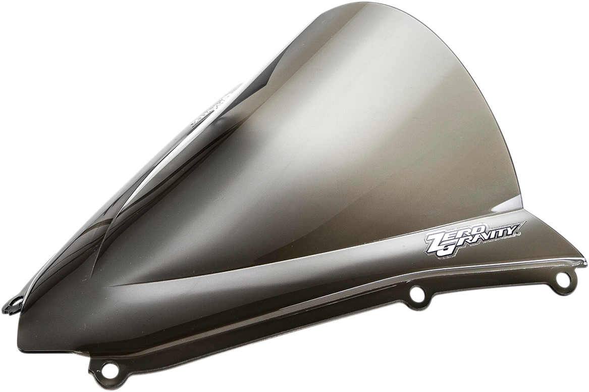 ZERO GRAVITY Double Bubble Windscreen - Smoke - Ninja H2/Carbon