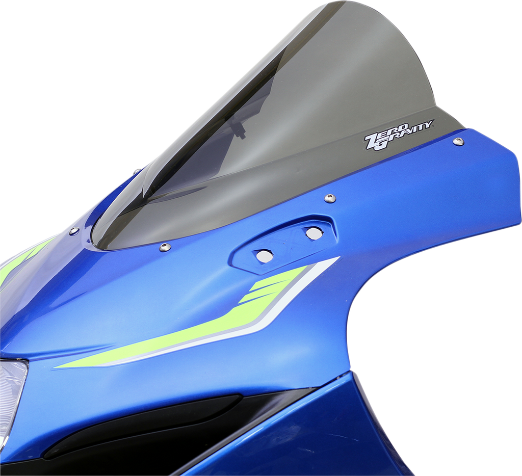 ZERO GRAVITY Double Bubble Windscreen - Light Smoke - GSX-R 1000R/Z