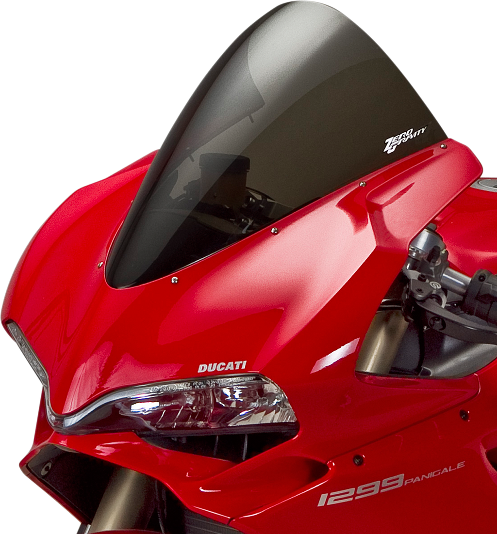 ZERO GRAVITY Corsa Windscreen - Smoke - '15-'17 1299 Panigale