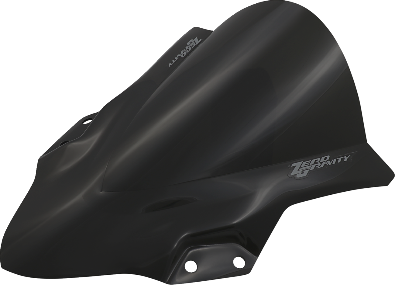 ZERO GRAVITY Double Bubble Windscreen - Dark Smoke - Ninja 400
