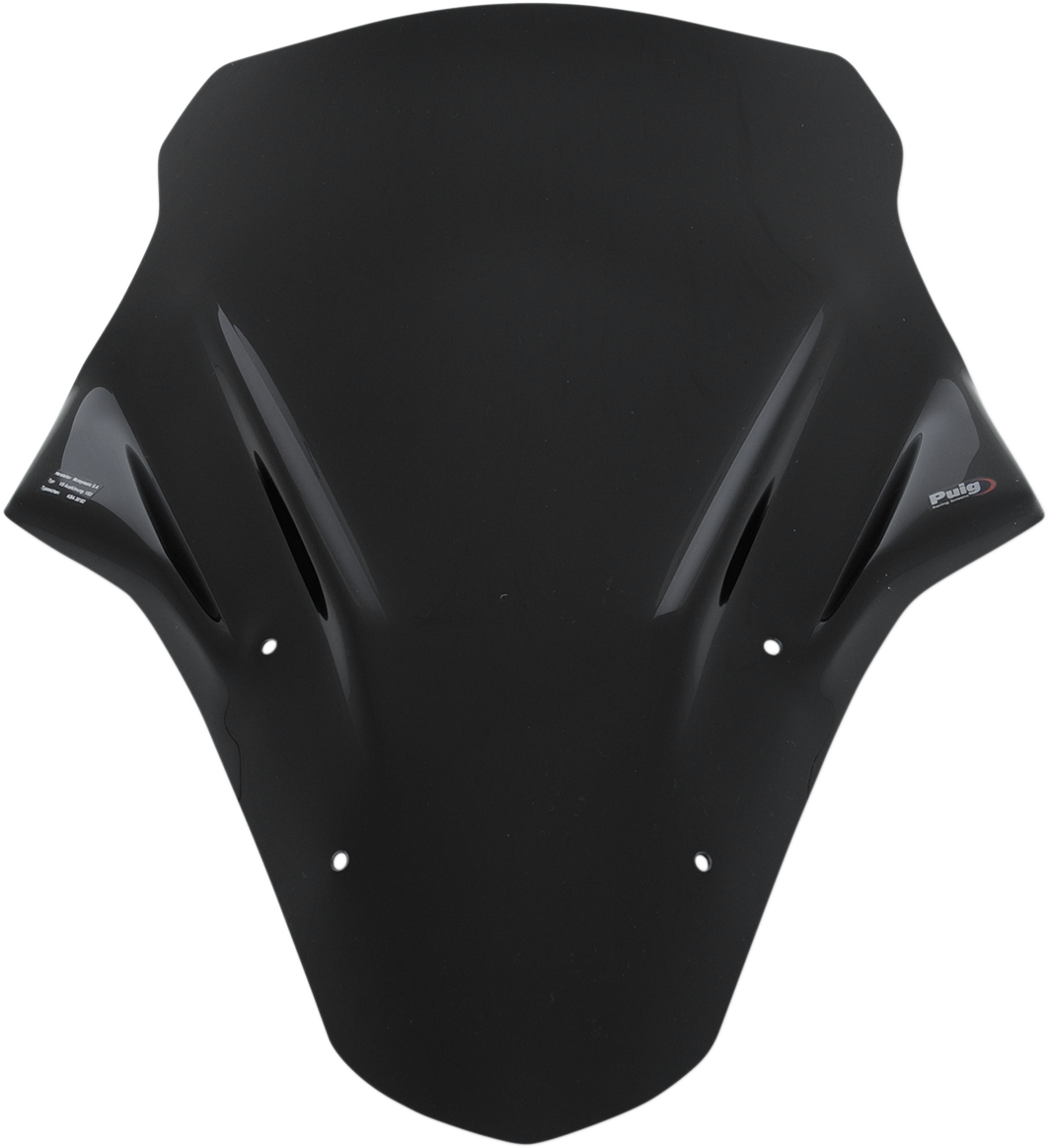 PUIG HI-TECH PARTS Race Windscreen - 21-1/4" - Black - Ninja 650