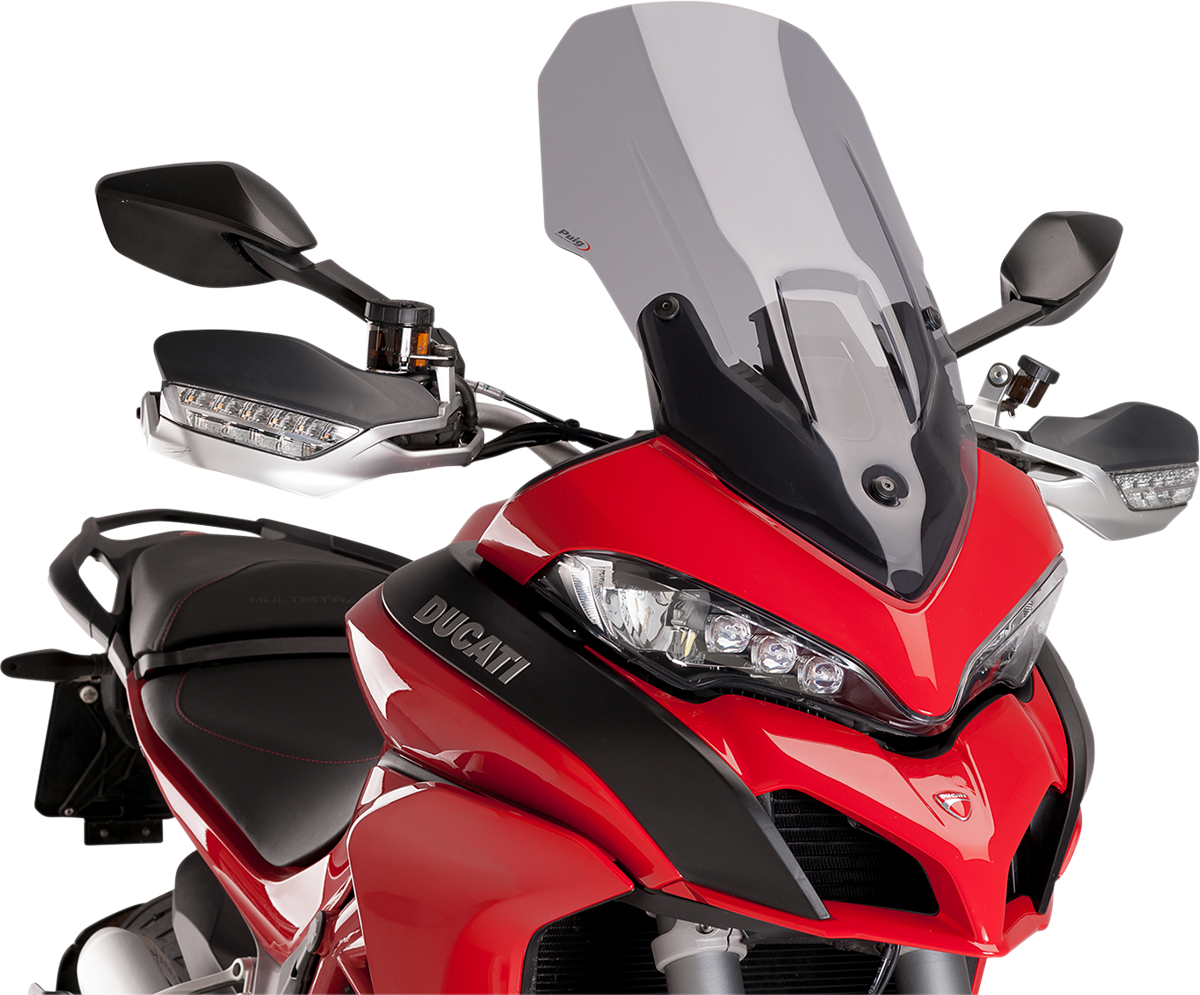 PUIG HI-TECH PARTS Touring Windscreen - 24-1/2" - Smoke - Ducati