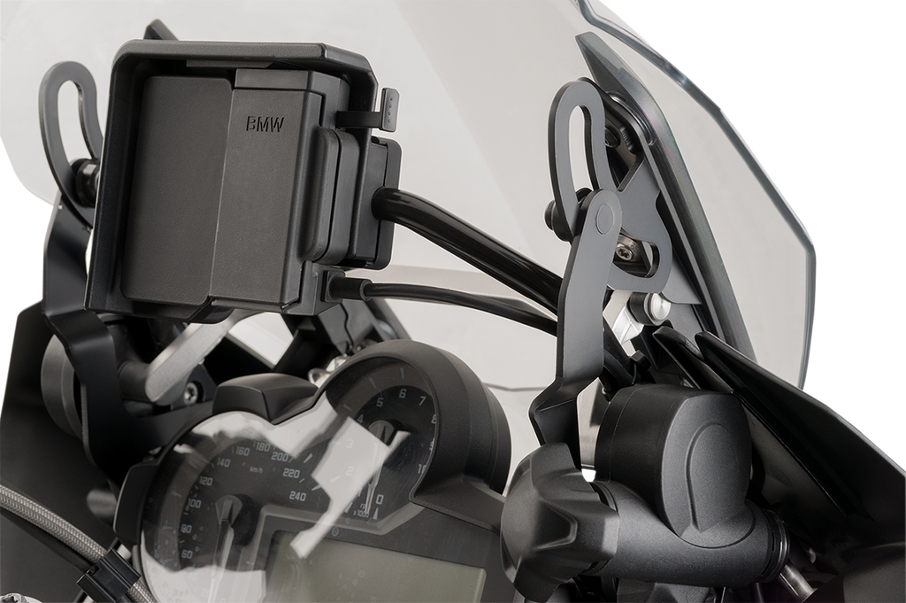 PUIG HI-TECH PARTS Support Bracket - Black - R1200GS/R1250GS