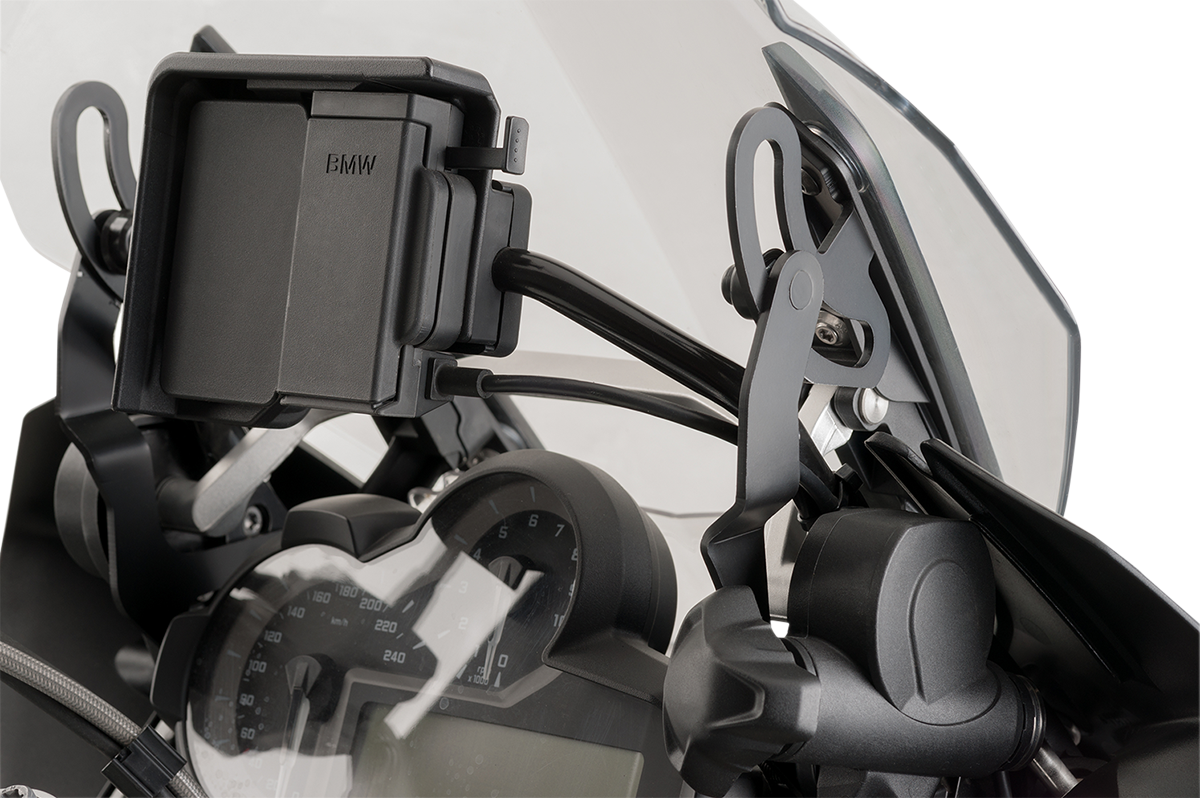 PUIG HI-TECH PARTS Support Bracket - Black - R1200GS/R1250GS