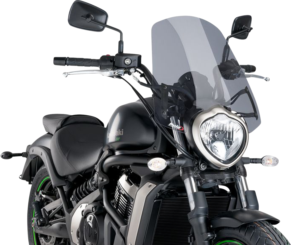 PUIG HI-TECH PARTS New Generation Windscreen - 18-1/2" - Smoke - Vulcan
