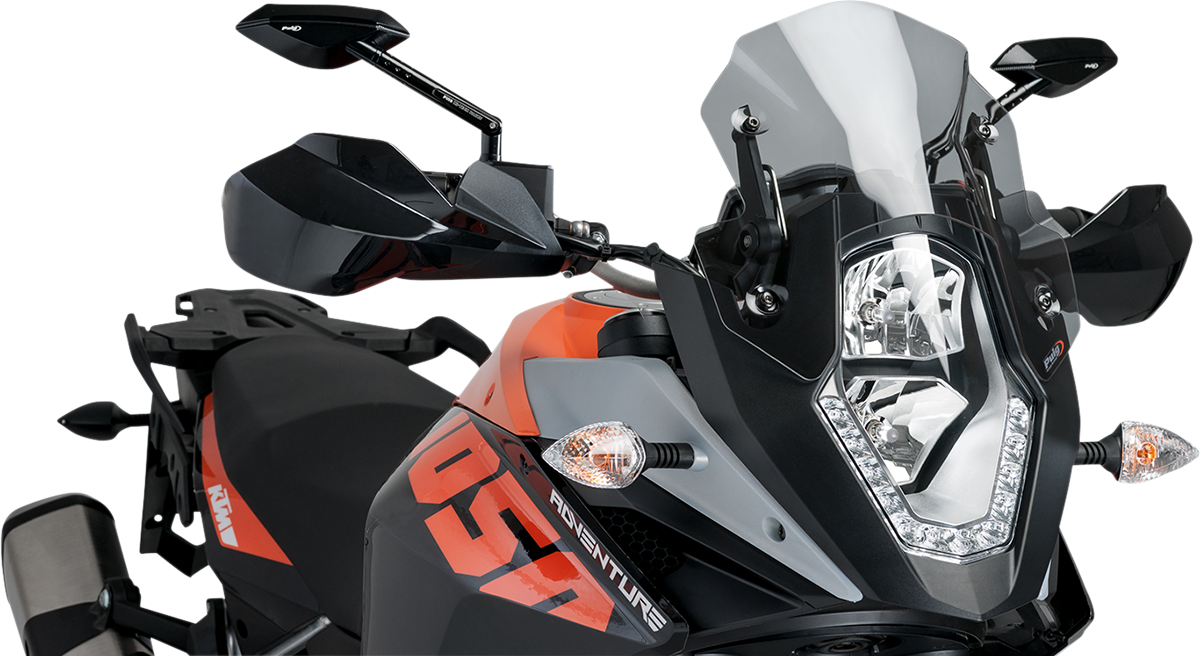 PUIG HI-TECH PARTS New Generation Windscreen - 12-3/8" - Smoke - KTM Adventure