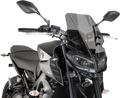 PUIG HI-TECH PARTS New Generation Windscreen - 16-1/2" - Dark Smoke - MT09