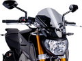 PUIG HI-TECH PARTS New Generation Windscreen - 13-3/4" - Smoke - MT09