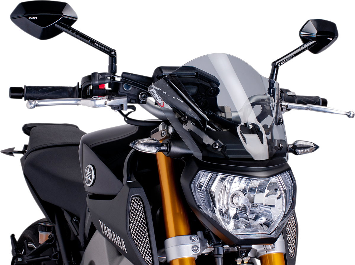 PUIG HI-TECH PARTS New Generation Windscreen - 11-1/2" - Smoke - MT09