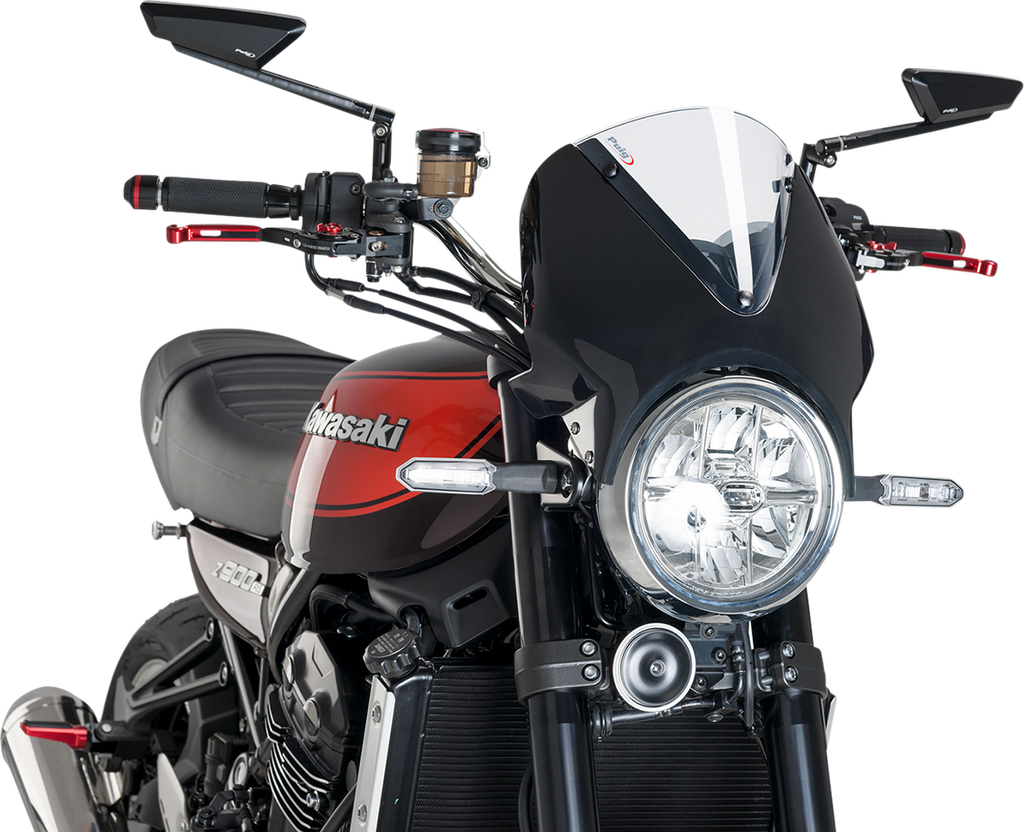 PUIG HI-TECH PARTS Windscreen - 13" - Black/Clear