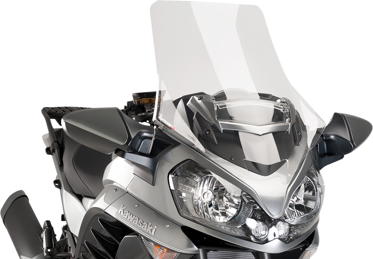 PUIG HI-TECH PARTS Race Windscreen - 27-3/4" - Clear - Kawasaki