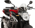 PUIG HI-TECH PARTS New Generation Windscreen - 10-1/2" - Black - Brutale 800