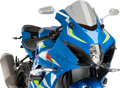 PUIG HI-TECH PARTS Race Windscreen - 12-1/4" - Smoke - Suzuki