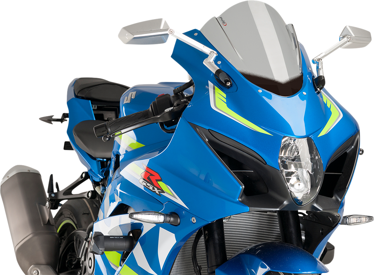 PUIG HI-TECH PARTS Race Windscreen - 12-1/4" - Smoke - Suzuki