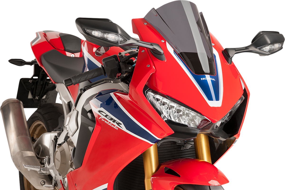 PUIG HI-TECH PARTS Race Windscreen - 13" - Dark Smoke - Honda